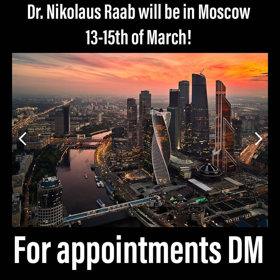Dr. Nikolaus Raab | Consultations 13. – 15. März 2020 | Moscow